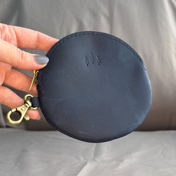 Portland Leather, Gordita Pouch Keychain, Deep Water (Blue), NWOT - Picture 1 of 4